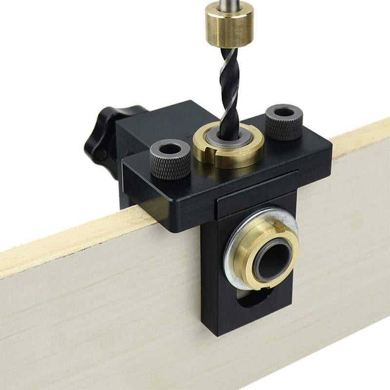 Skanto | 3-in-1 Verstellbares Holzbearbeitungs-Bohrschablonen-Werkzeug