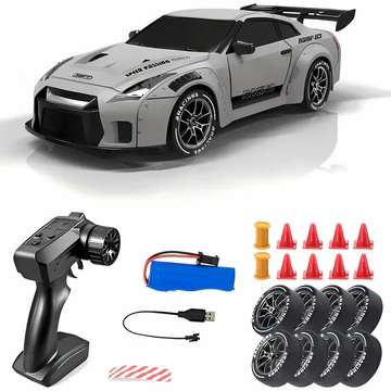 Skanto | Retro Drift Master – 4WD RC-Auto mit LED-Lichtern