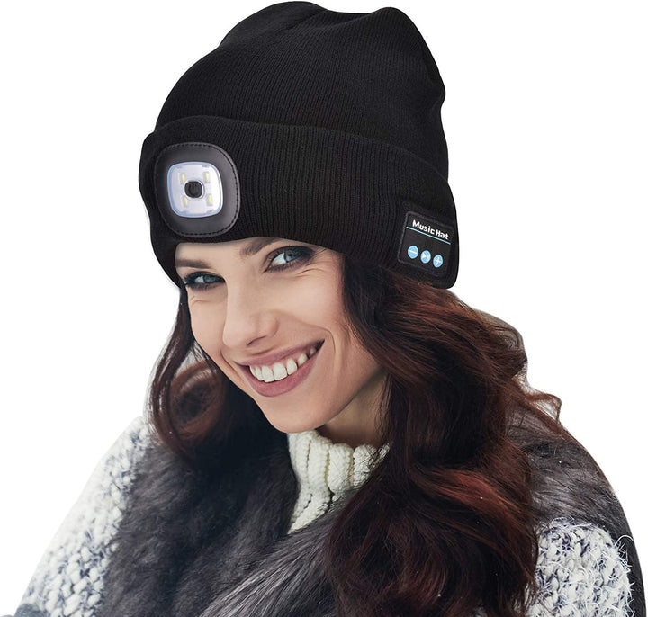 Bluetooth Mütze mit Licht Drahtlose Kopfhörer