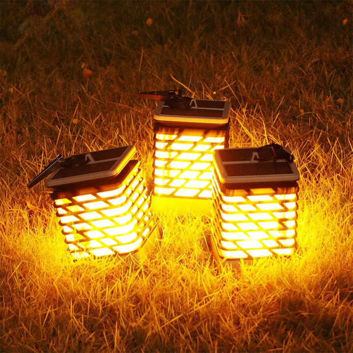 Skanto | Solarbetriebene LED-Gartenlaterne mit geripptem Design – Dekorative Außenbeleuchtung für den Garten