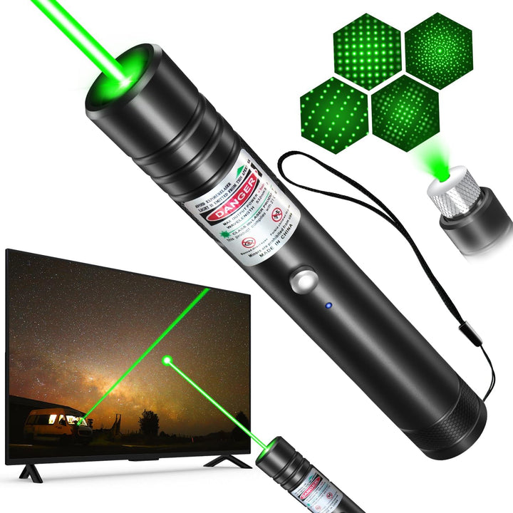 Skanto | Wiederaufladbarer grüner Laserpointer Outdoor Metall-Taschenlampe