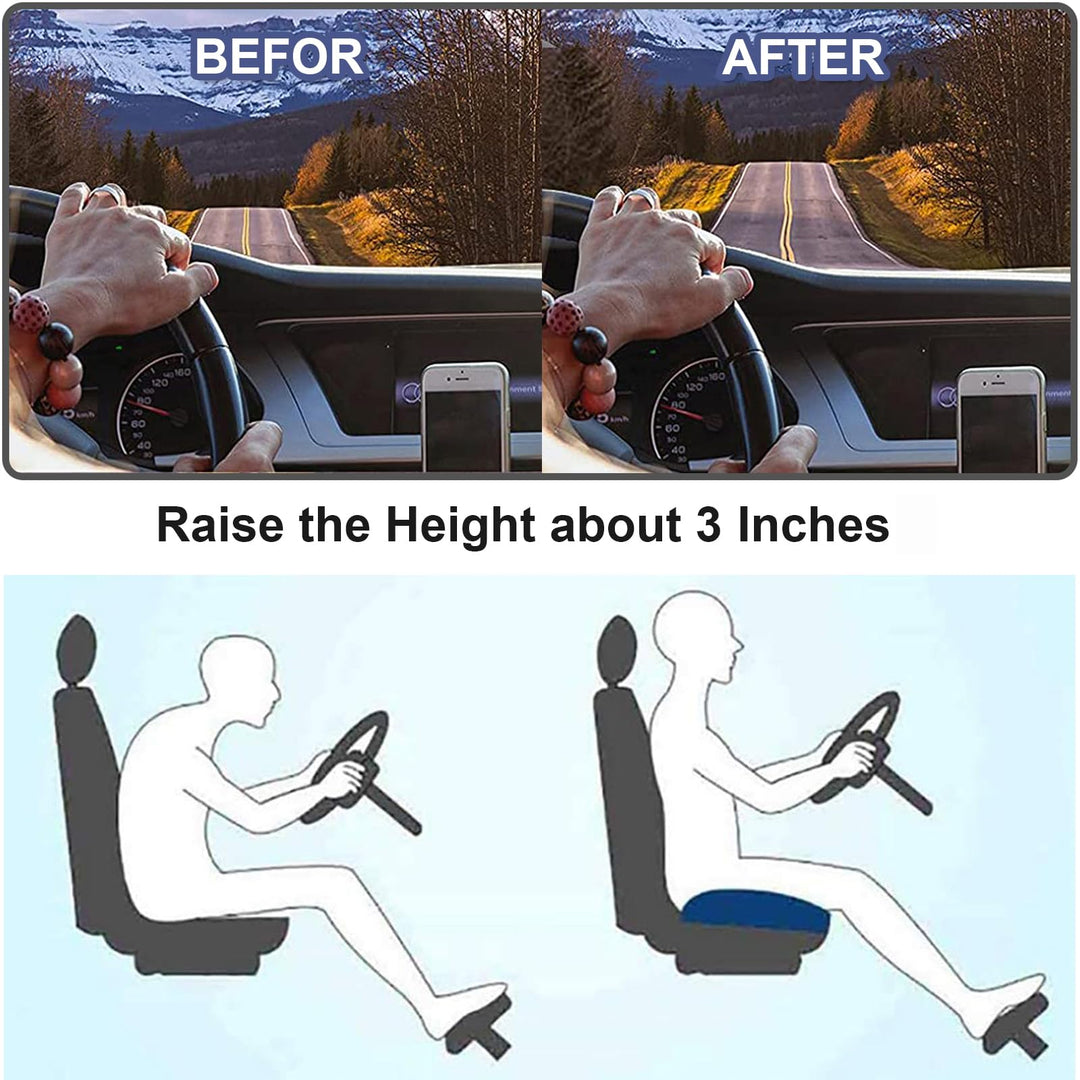 Skanto | SitComfort Ergonomisches Sitzerhöhungspolster für Auto und Büro – Bessere Sitzhöhe und Haltung