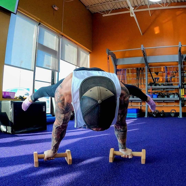 Calisthenics PowerBars – Robuste Holz-Liegestützgriffe