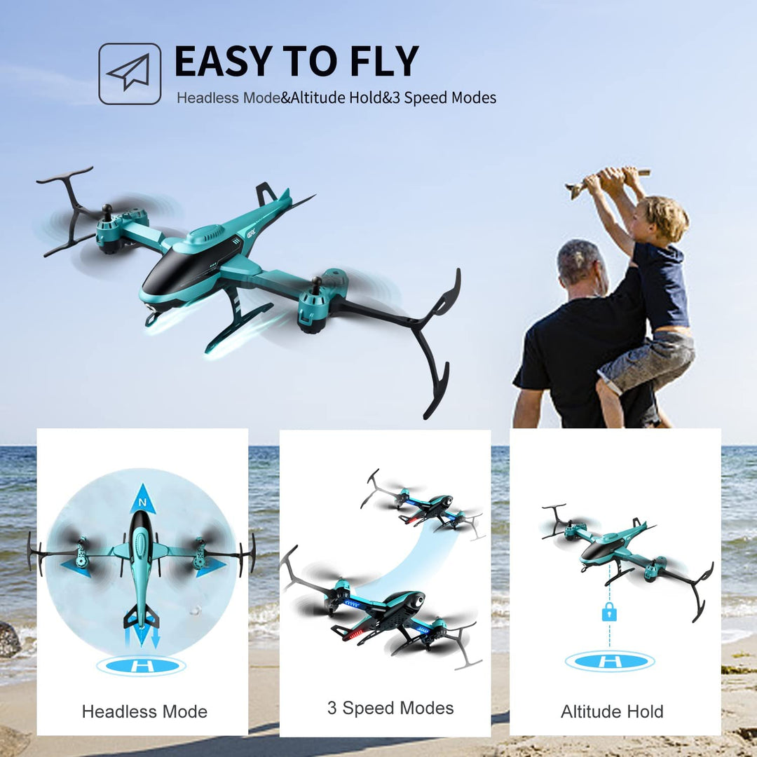 Skanto | RC Helikopter Drohne mit 1080P HD Kamera für Kinder und Erwachsene