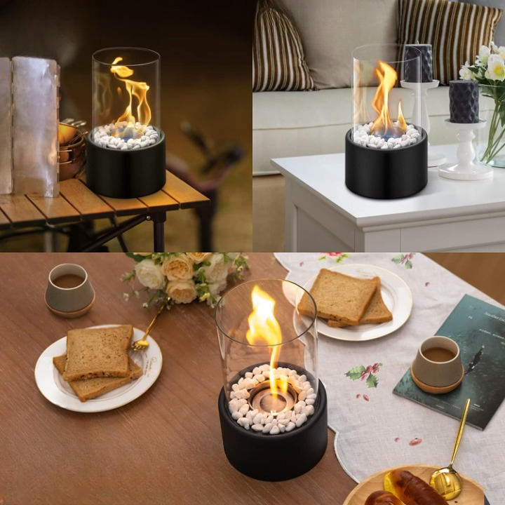 Skanto | Tragbare Feuerschale für eine gemütliche Atmosphäre | Elegante & moderne Tisch-Feuerschale - Shakti