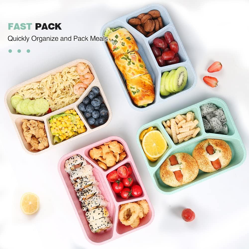 BentoBox – Set aus 4 Snackboxen mit Fächern