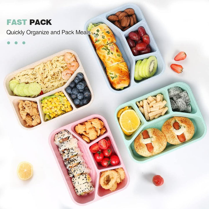BentoBox – Set aus 4 Snackboxen mit Fächern