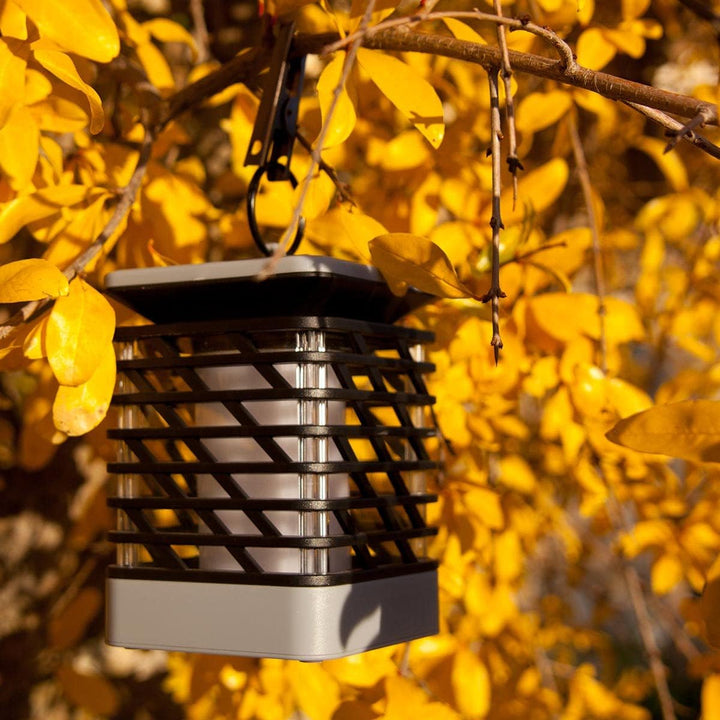 Skanto | Solarbetriebene LED-Gartenlaterne mit geripptem Design – Dekorative Außenbeleuchtung für den Garten