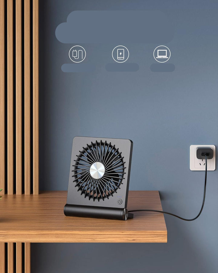 Skanto | Ultra-leiser USB-Tischventilator – Kompakt & Leistungsstark
