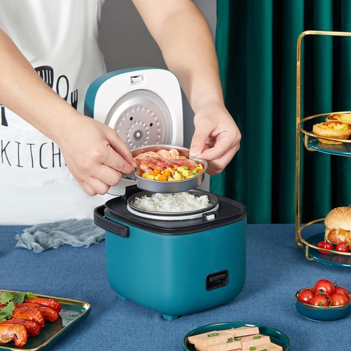 Skanto | MiniChef 1.2L Reiskocher – Kompakter Multikocher mit Dampffunktion und Ein-Knopf-Bedienung