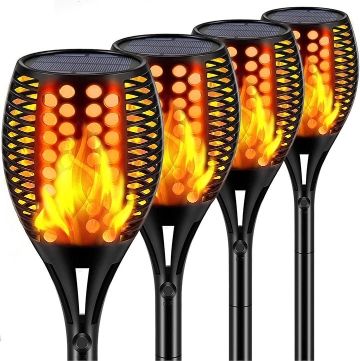 Skanto | Solar-Tiki-Fackel | Solar-Fackelleuchte mit flackernder Flamme