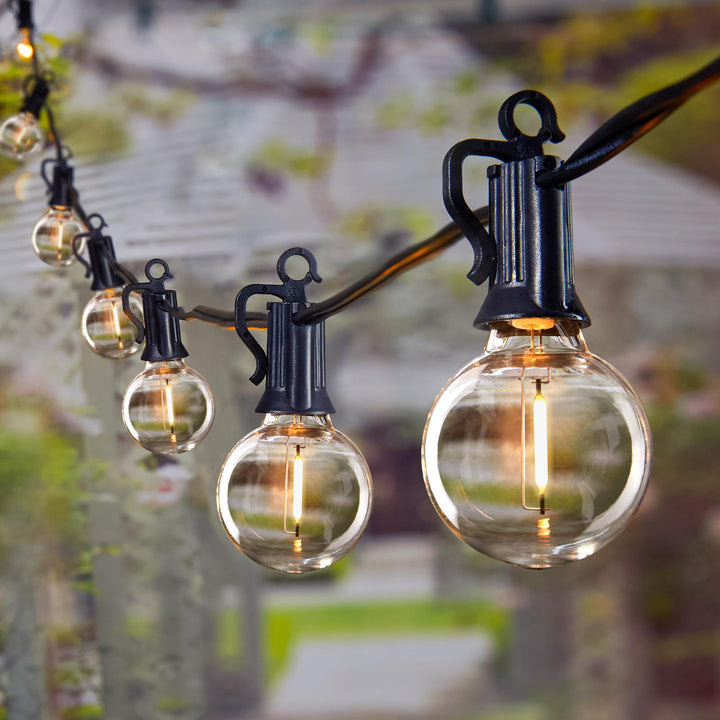 Skanto | Brightown 60Ft Outdoor Lichterkette – G40 Globe Terrassenlichter mit 32 bruchsicheren Glühbirnen