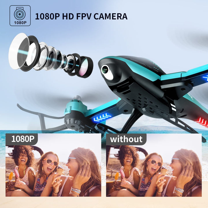 Skanto | RC Helikopter Drohne mit 1080P HD Kamera für Kinder und Erwachsene