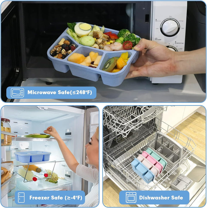 BentoBox – Set aus 4 Snackboxen mit Fächern