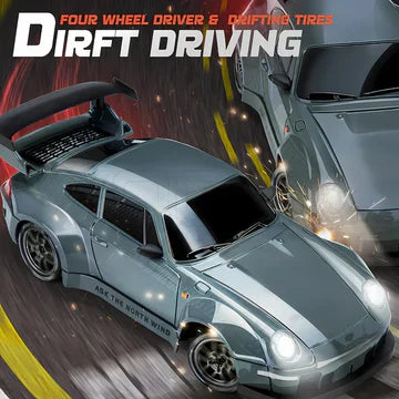 Skanto | Retro Drift Master – 4WD RC-Auto mit LED-Lichtern