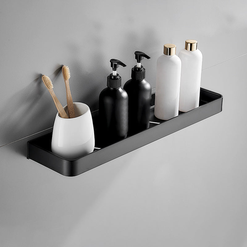 Mattschwarzes modernes Badezimmer-Set 1/2 – Edelstahl-Badezimmerregal