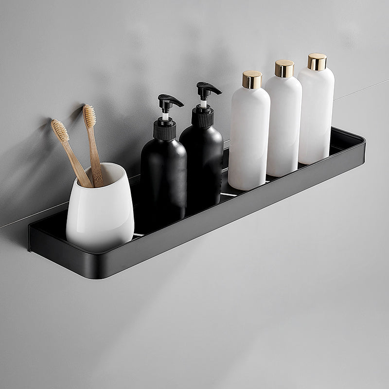 Mattschwarzes modernes Badezimmer-Set 1/2 – Edelstahl-Badezimmerregal