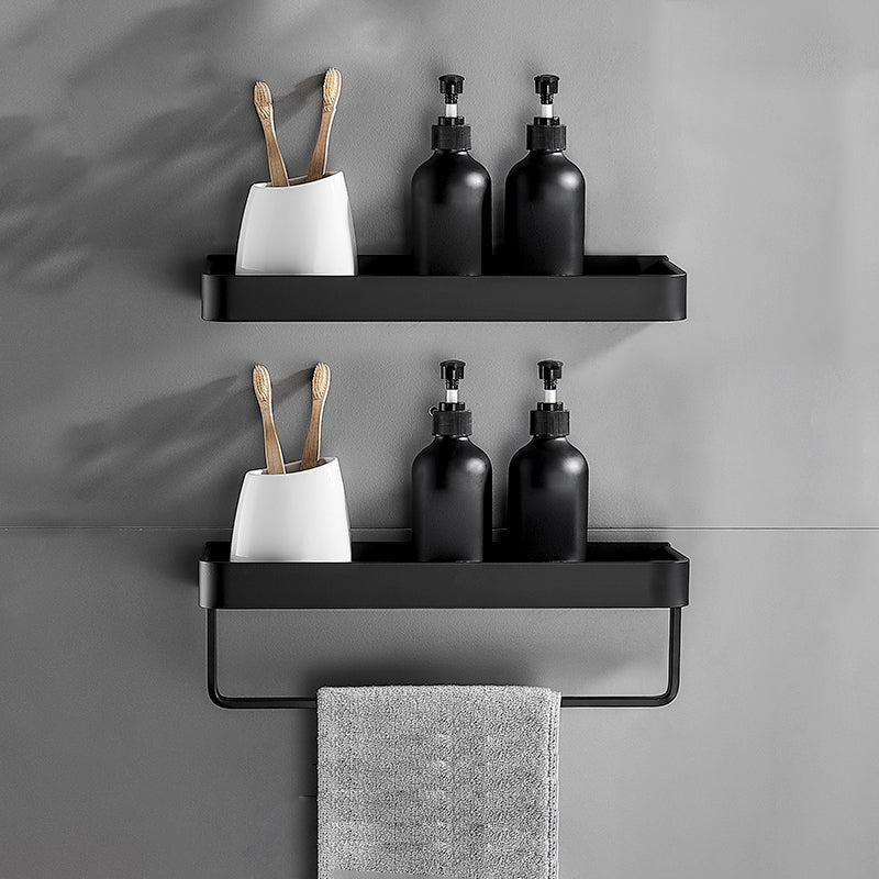 Mattschwarzes modernes Badezimmer-Set 1/2 – Edelstahl-Badezimmerregal