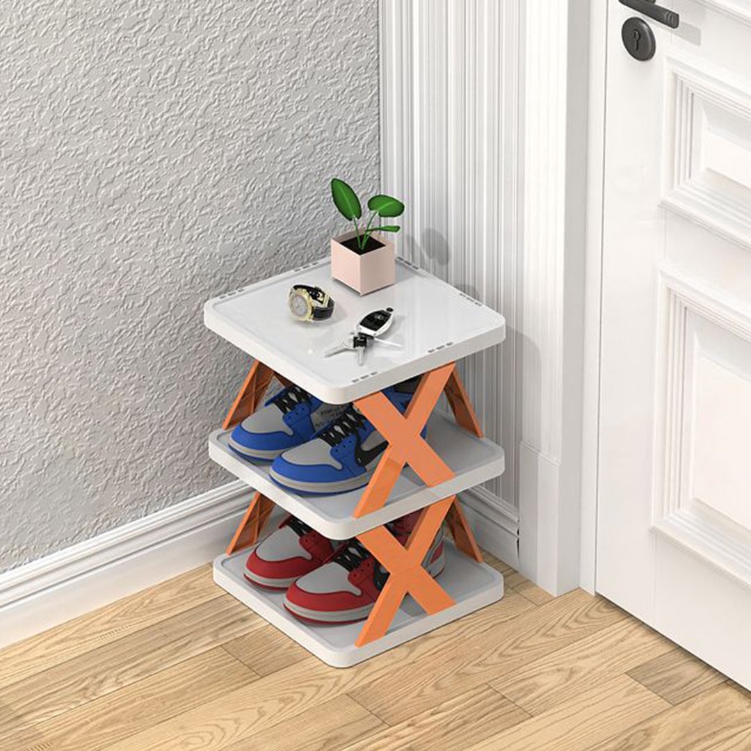 Vertikales Schuhregal | Platzsparende mehrstufige Aufbewahrung Skanto
