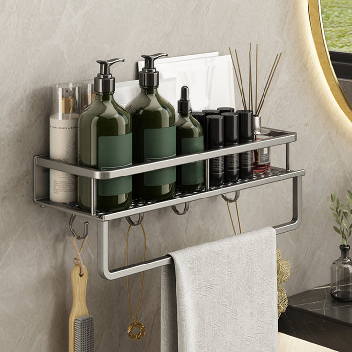 Skanto | Minimalistisches mattes Metall Badaccessoire-Set Moderne Badablage