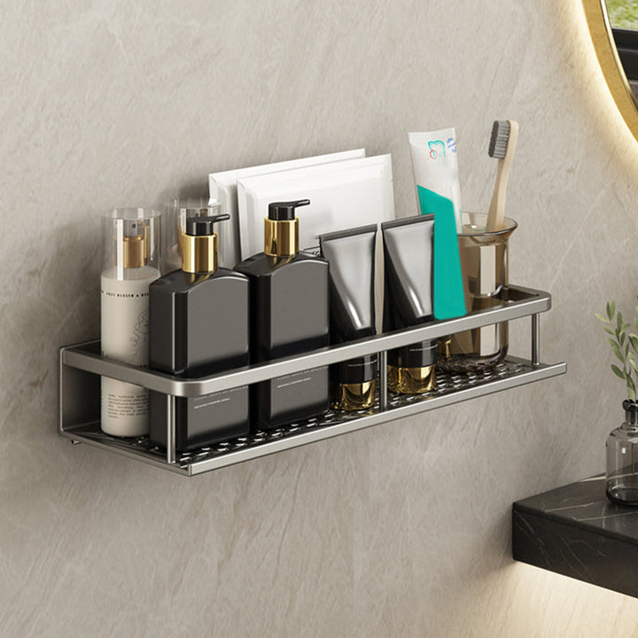 Skanto | Minimalistisches mattes Metall Badaccessoire-Set Moderne Badablage