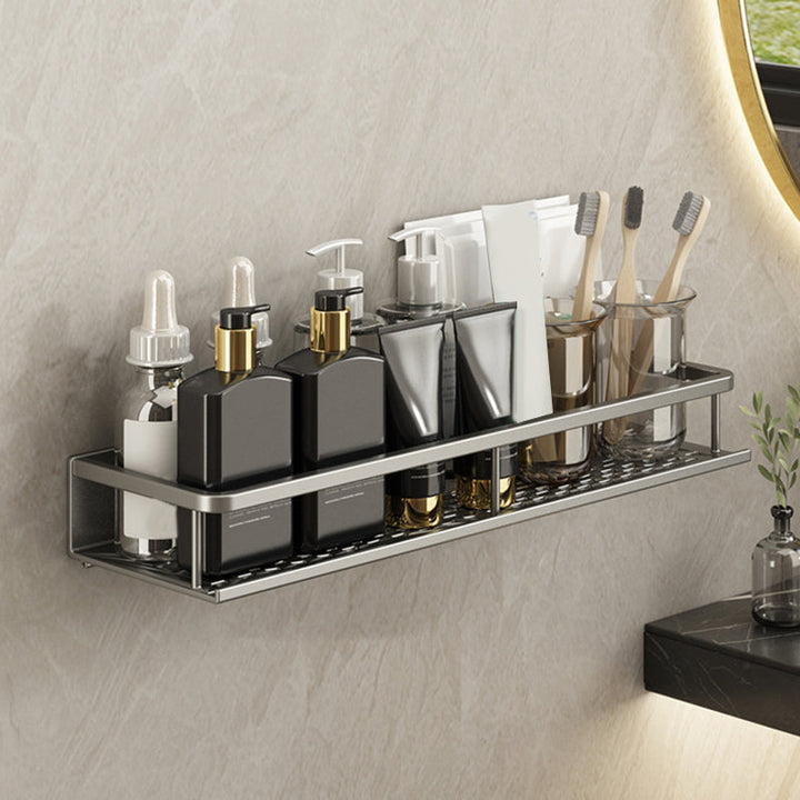 Skanto | Minimalistisches mattes Metall Badaccessoire-Set Moderne Badablage