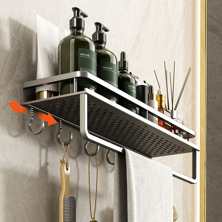 Skanto | Minimalistisches mattes Metall Badaccessoire-Set Moderne Badablage