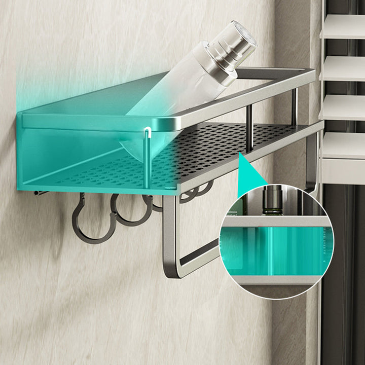 Skanto | Minimalistisches mattes Metall Badaccessoire-Set Moderne Badablage