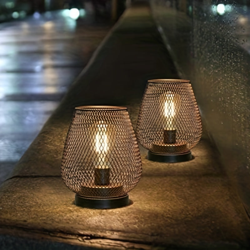 Skanto | RusticMesh Tischlampen-Set – Industrieller Stil und stimmungsvolle Beleuchtung