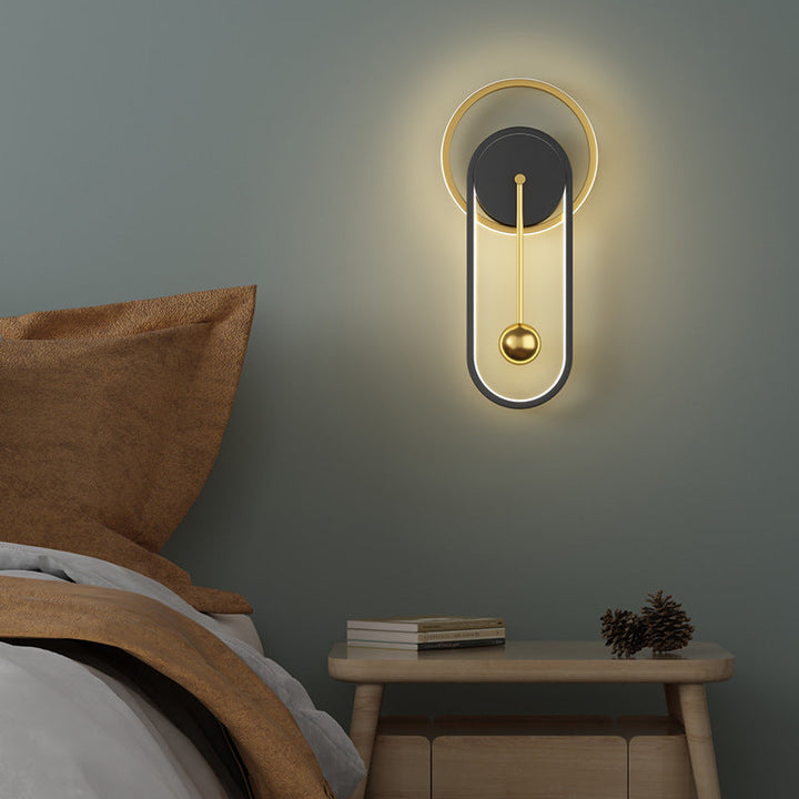 Skanto | Nordische minimalistische lautlose Wanduhrlampe