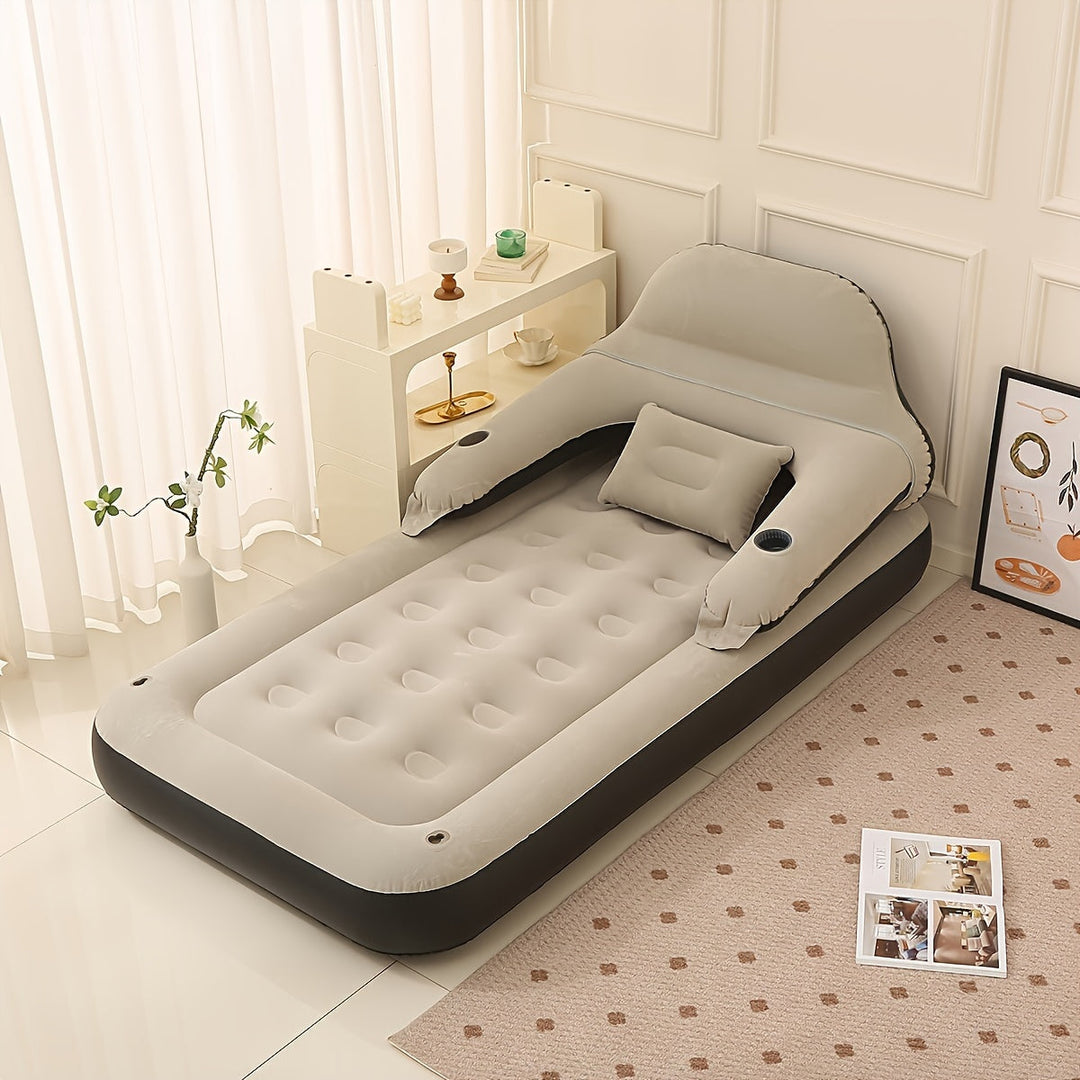Skanto | AirComfort Matratze – Aufblasbar mit Rückenlehne für Luxus