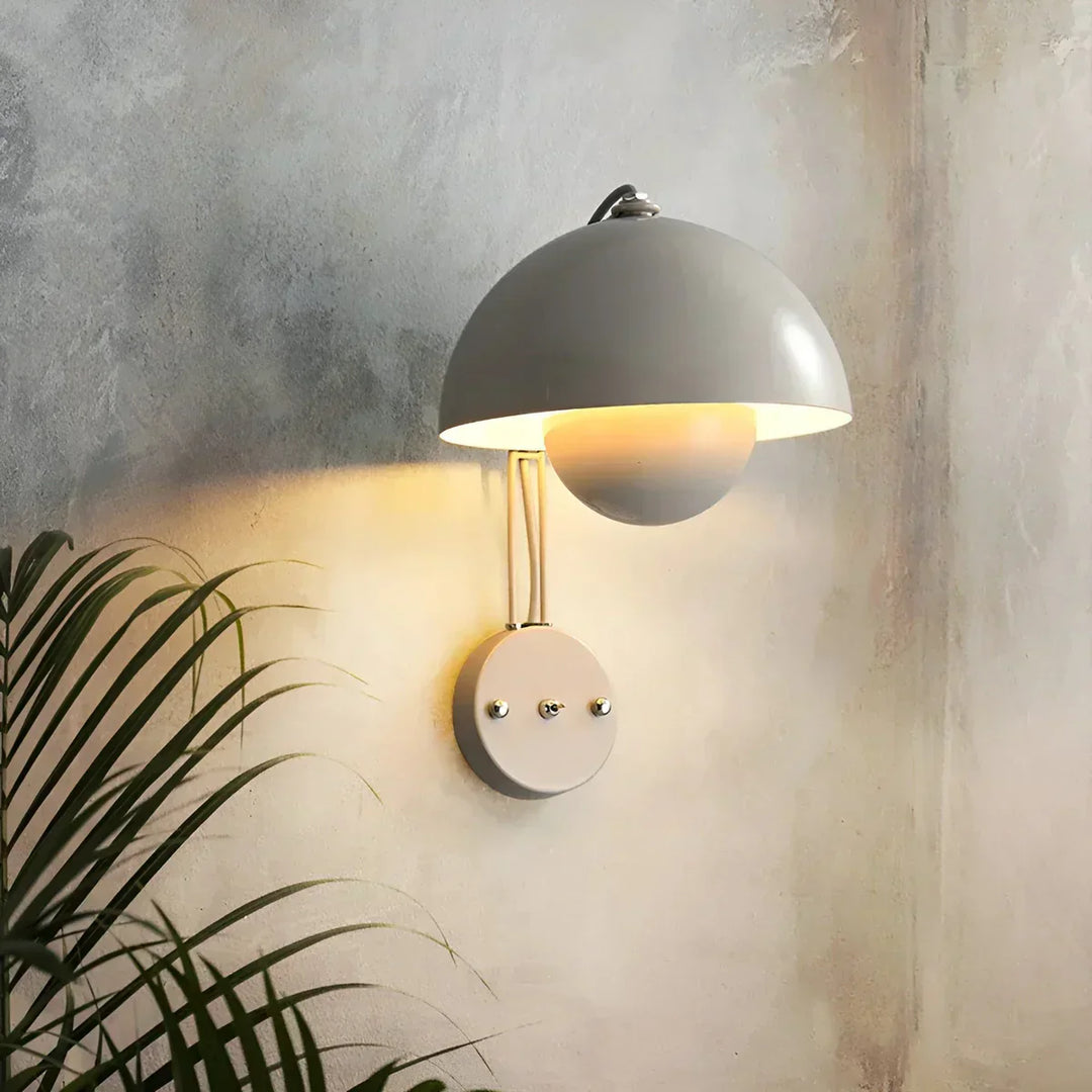 Skanto | BudLume - Pilzlampe Gemütliche skandinavische Wandlampe
