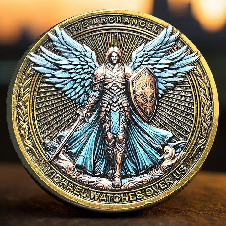 Skanto | Erzengel Michael wacht über uns Challenge Coin