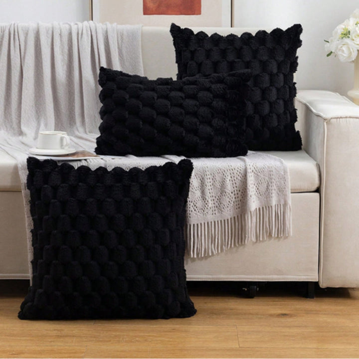 Skanto | VelvetSoft Kissenbezug – Ultraweicher Plüschbezug für Sofa oder Bett