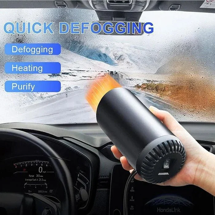 Skanto | Schnellheizender Becher-Autoheizung – Schnelles Heizen & Kühlen, 360 Grad drehbar, Plug and Play für Auto, SUV, Wohnmobil und LKW