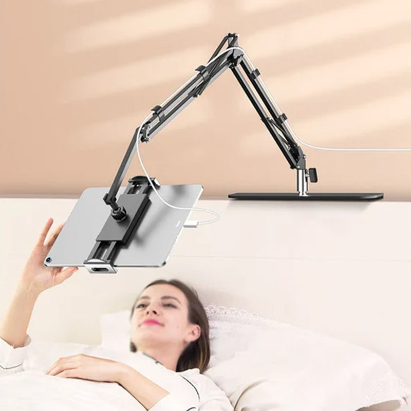 Skanto | Ausziehbarer, versteckter Nachttisch-Telefon-/Tablet-Halter