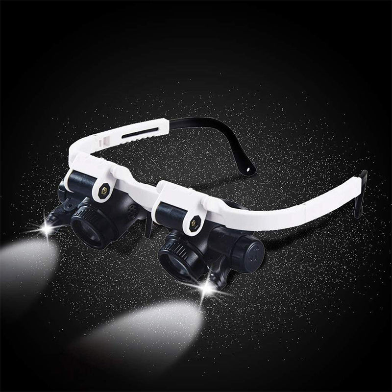 Skanto | Lupenbrille mit LED-Lichtern für beide Augen