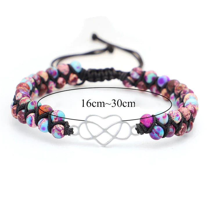 Skanto | Für Enkelkinder – Weil du immer in meinem Herzen bist – Perlenarmband