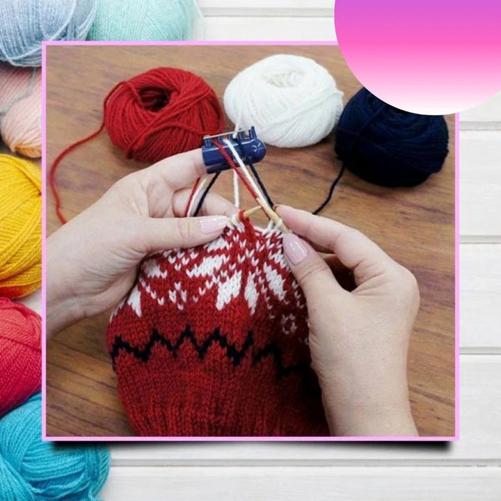 Skanto | QuickStitch Strickfingerhut Garnführung