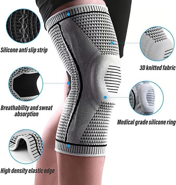 Skanto | FlexiKnee Kompressionsstütze – Unterstützende Kniebandage bei Schmerzen, Schwellungen & Steifheit