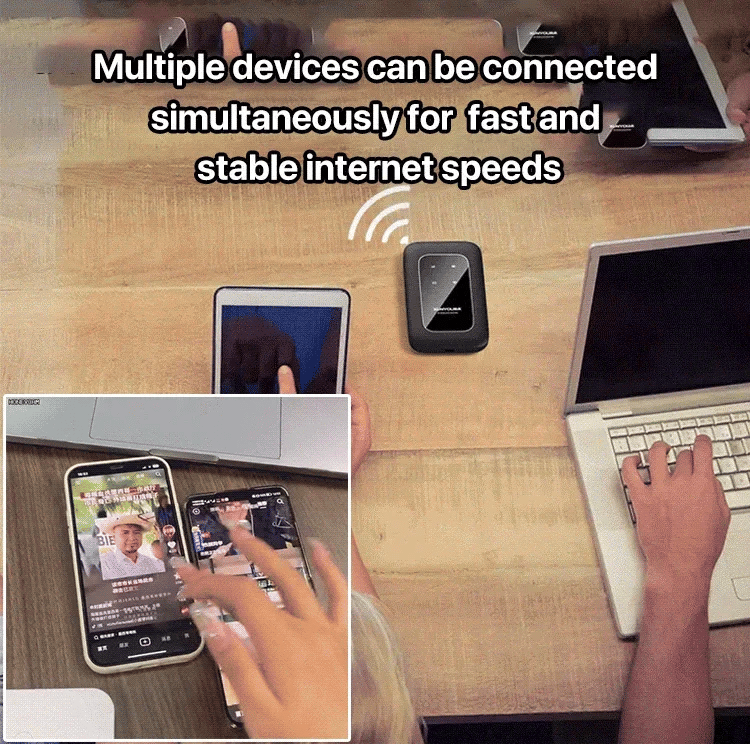 Skanto | Tragbarer 5G WiFi Router – Hochgeschwindigkeits-Mobiles WLAN Internet