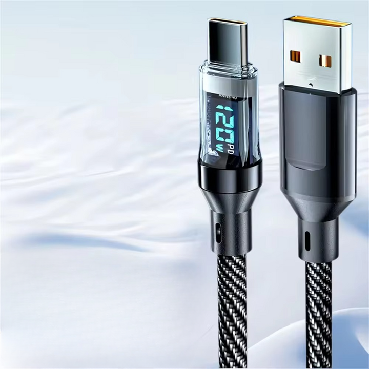 Skanto | Skanto 120W Type-C Schnellladekabel mit LED-Anzeige