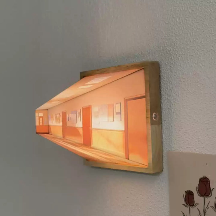 Skanto | 3D Brillenlose Galerie Optische Illusion Wandlampe & Nachtlicht