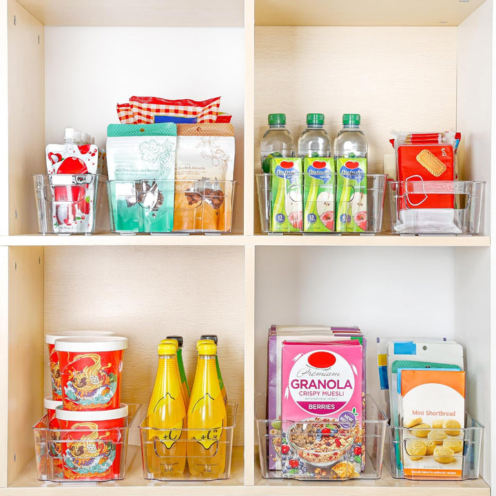 Skanto | Transparente Kühlschrank-Aufbewahrungsboxen (4 Stück) – Coolorganize