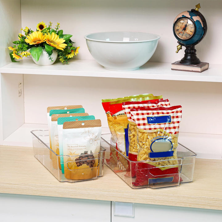 Skanto | Transparente Kühlschrank-Aufbewahrungsboxen (4 Stück) – Coolorganize