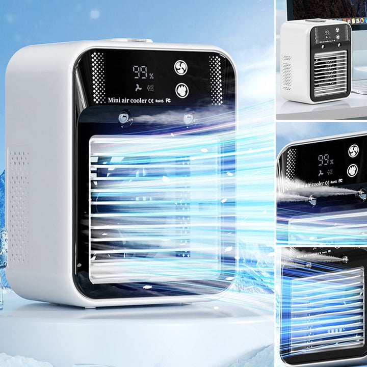 Tragbarer 3-in-1 Kühlventilator mit 2-Gang-Nebel | Skanto