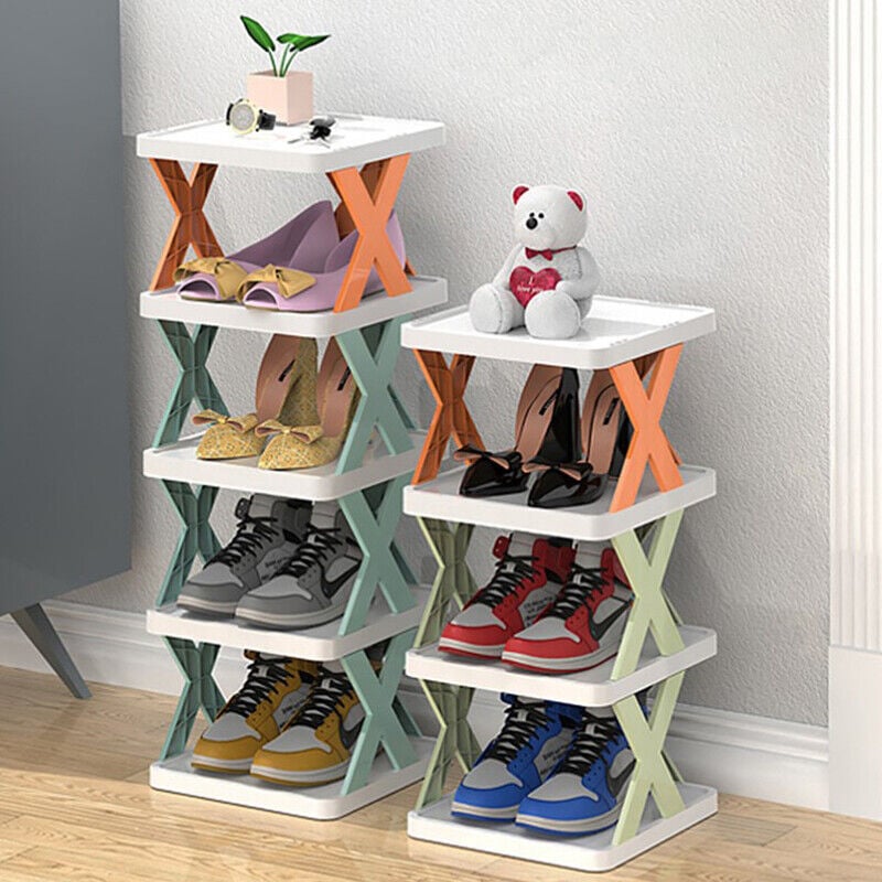 Vertikales Schuhregal | Platzsparende mehrstufige Aufbewahrung Skanto