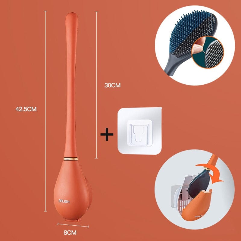 🔥 Moderne Flexible Silikon-Toilettenbürste