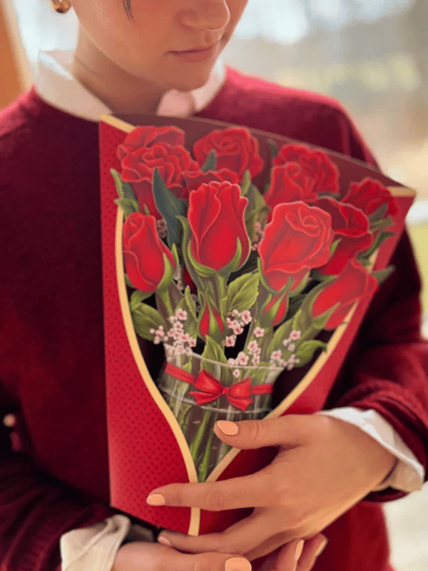 Skanto | Plastik Pop-up Blume | Inkl. Gratis Geschenkkarte - Fair