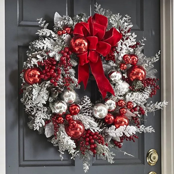 Skanto | Die kabellose vorbeleuchtete rot-weiße Weihnachtsdekoration